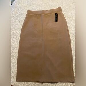 Womens midi brown skirt